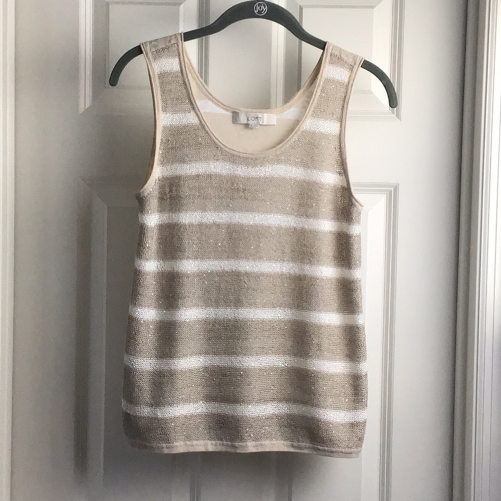 LOFT Sequin sweater top